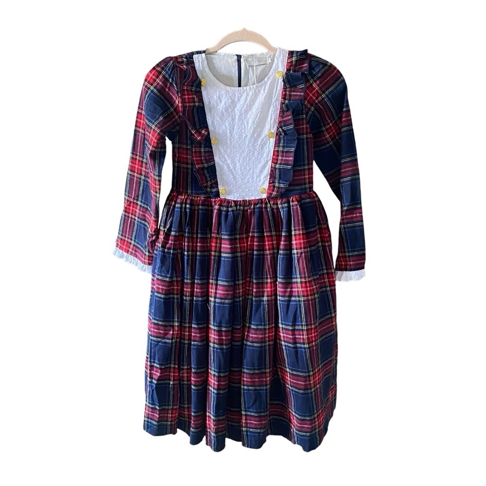 Trish Scully Child Sz 14 Lola Plaid Holiday Dress